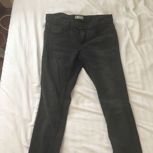 Free people dark grey/faded black skinny jeans
